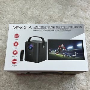 Minolta Projector & Screen